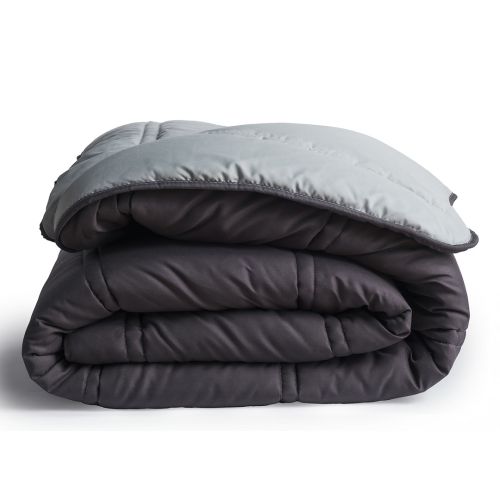 COUETTE R BICOLORE VERT D'EAU GRIS CARBONE